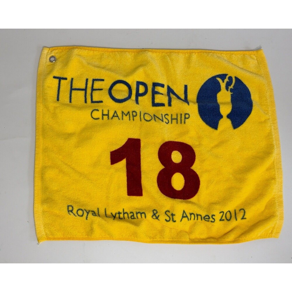 The Open Championship 2012 Royal Lythame &St Anne’s 18th Green Yellow Pin Towel